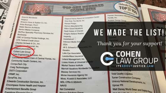 We Made Orlando Sentinel’s Top 100 Companies List!