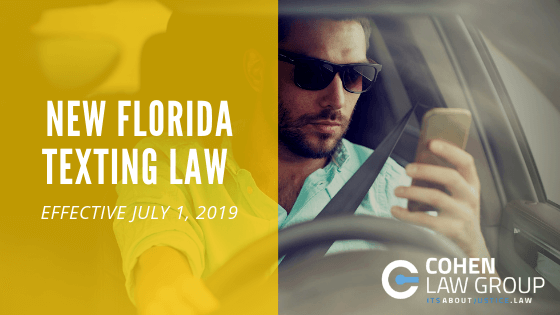 New Florida Texting Law Effective July 1, 2019