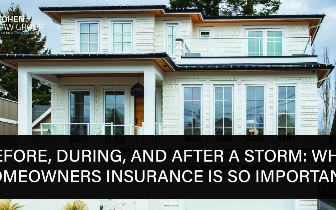 Before, During and After A Storm: Why Homeowners Insurance is so Important.