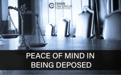 Peace of Mind in Being Deposed